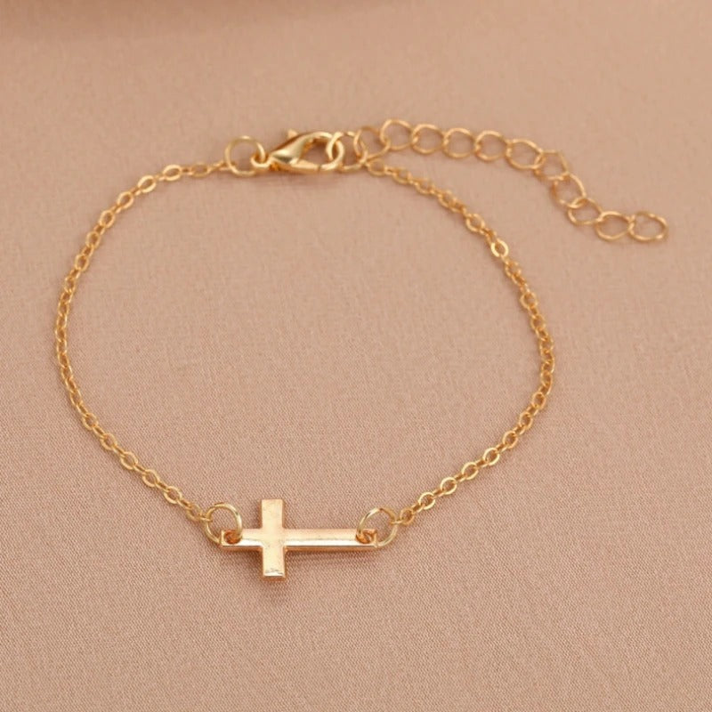 Ever Faithful Cross Bracelet