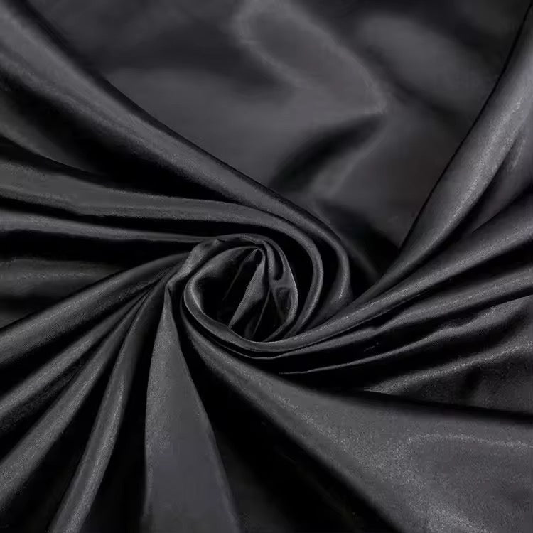 Midnight Satin Veil Pillowcase