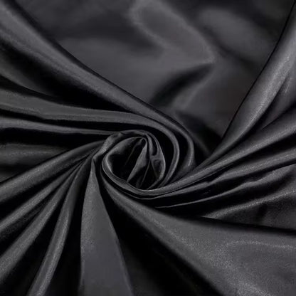 Midnight Satin Veil Pillowcase