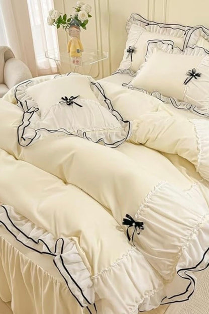 Cloud Petal Ruffle Bedding Set