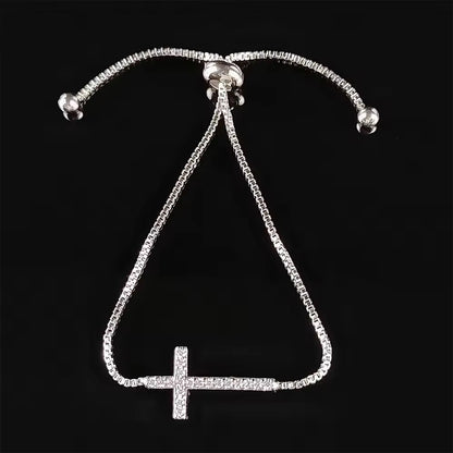 Faith Over Fear Cross Bracelet