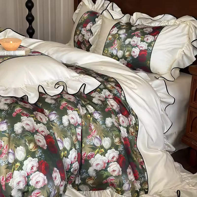 Vintage Rose Garden Bedding Set