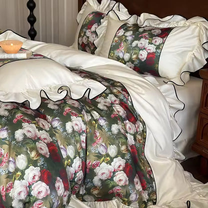 Vintage Rose Garden Bedding Set