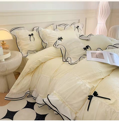 Cloud Petal Ruffle Bedding Set