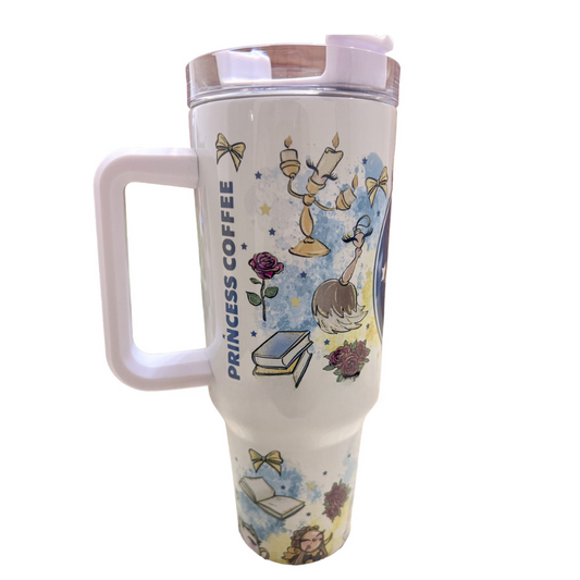 Yellow Dress Magic Park Beastly Princess 40 oz Travel Tumbler