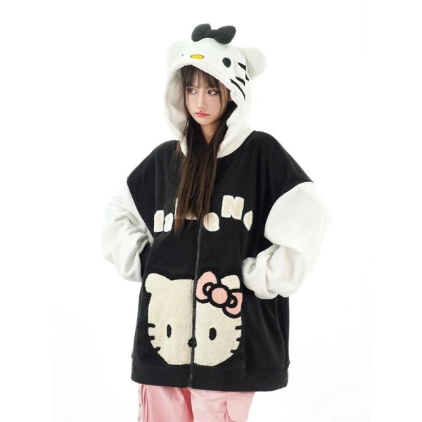 Hello Kitty Oversized Fleece Hoodie