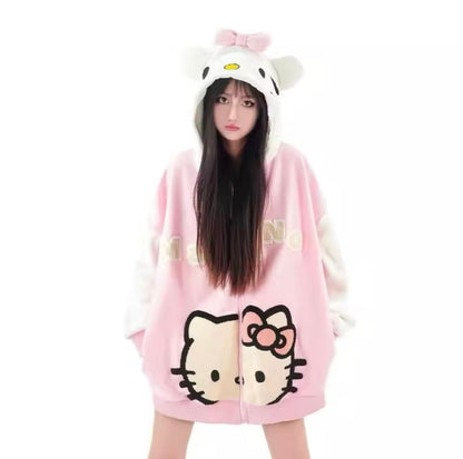 Hello Kitty Oversized Fleece Hoodie