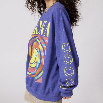 Nirvana Smiley Face Sweatshirt