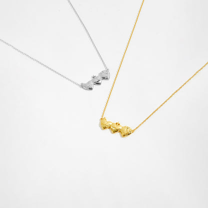 Holy Trio Sacred Hearts Necklace