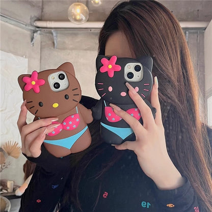 Hello Kitty Wearing Bikini iPhone Case