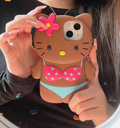 Hello Kitty Wearing Bikini iPhone Case