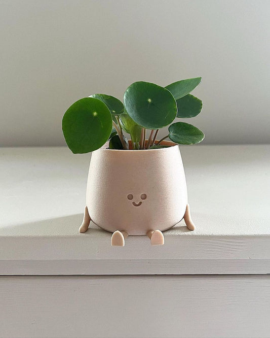 Sitting Smiling Plant Pot