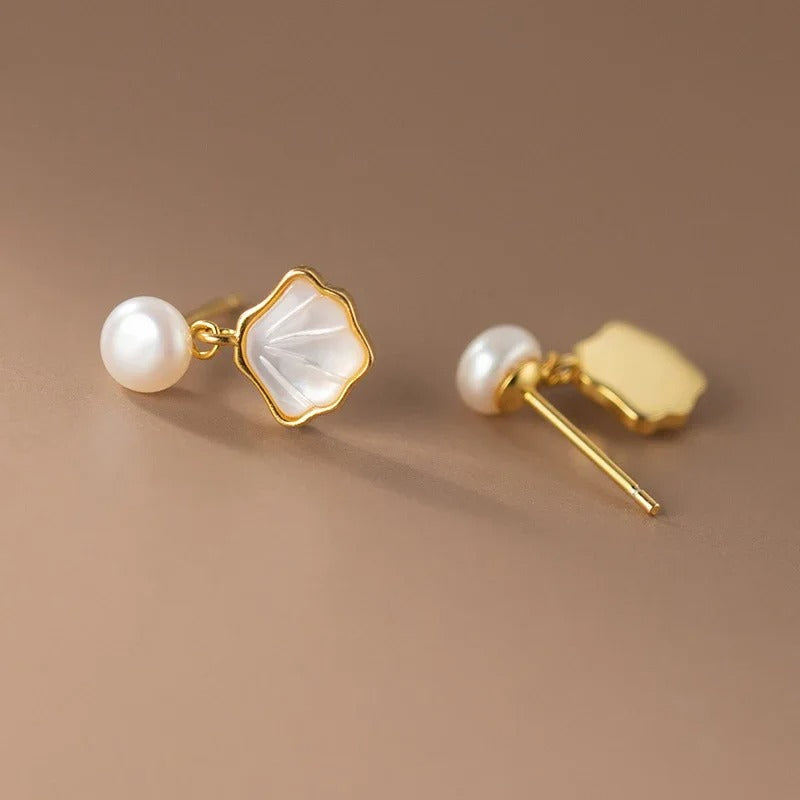 Pearl Seashell Studs Earring