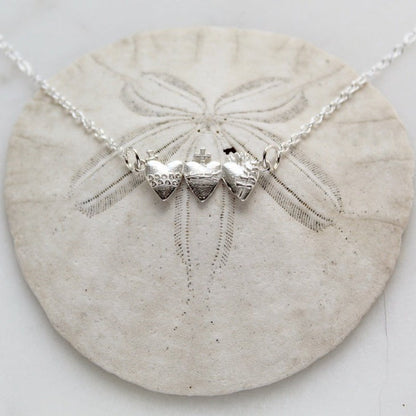 Holy Trio Sacred Hearts Necklace