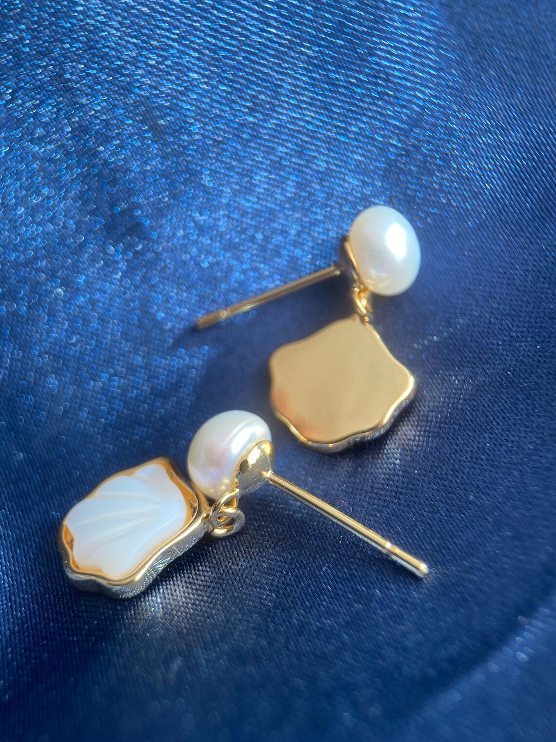 Pearl Seashell Studs Earring