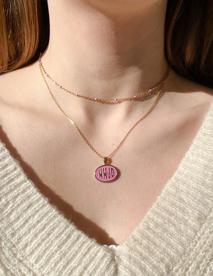 Pink 'WWJD' Necklace