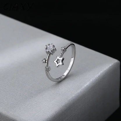 Bague ouverte étoile CZ