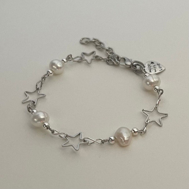 Pearly Angel Wings Star Bracelets