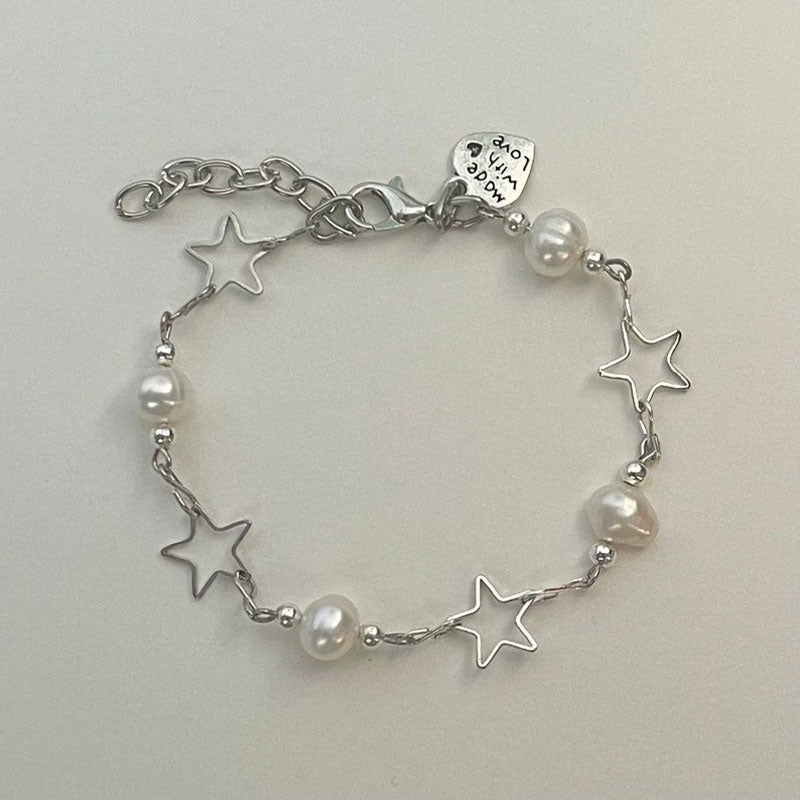 Pearly Angel Wings Star Bracelets