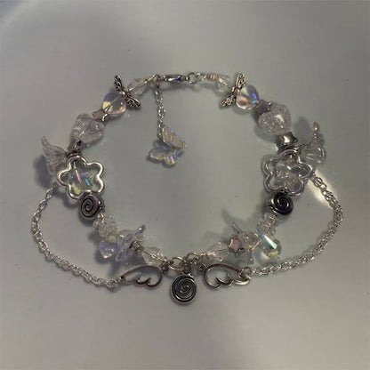 Pearly Angel Wings Star Bracelets