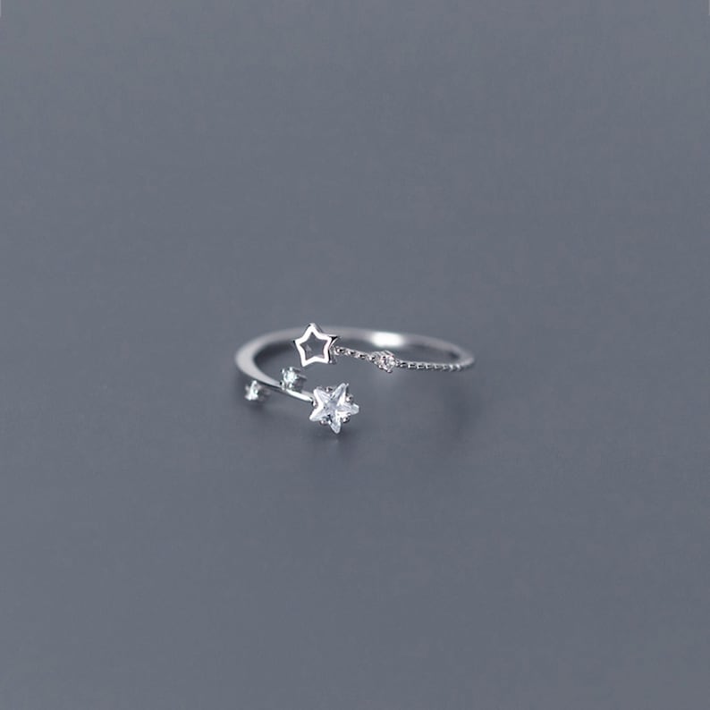 CZ Star Open Ring