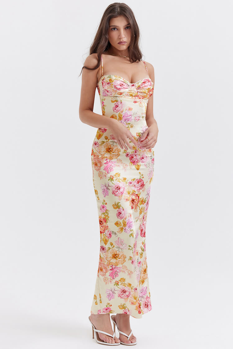 Josefina Ivory Floral Maxi Dress