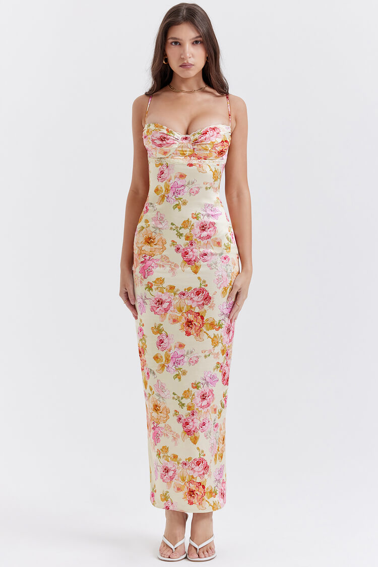 Josefina Ivory Floral Maxi Dress