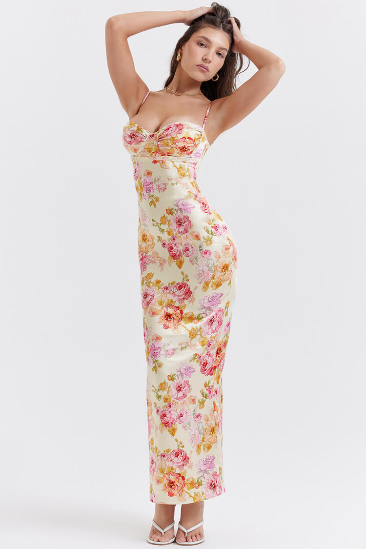 Josefina Ivory Floral Maxi Dress