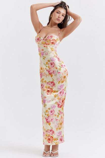 Josefina Ivory Floral Maxi Dress