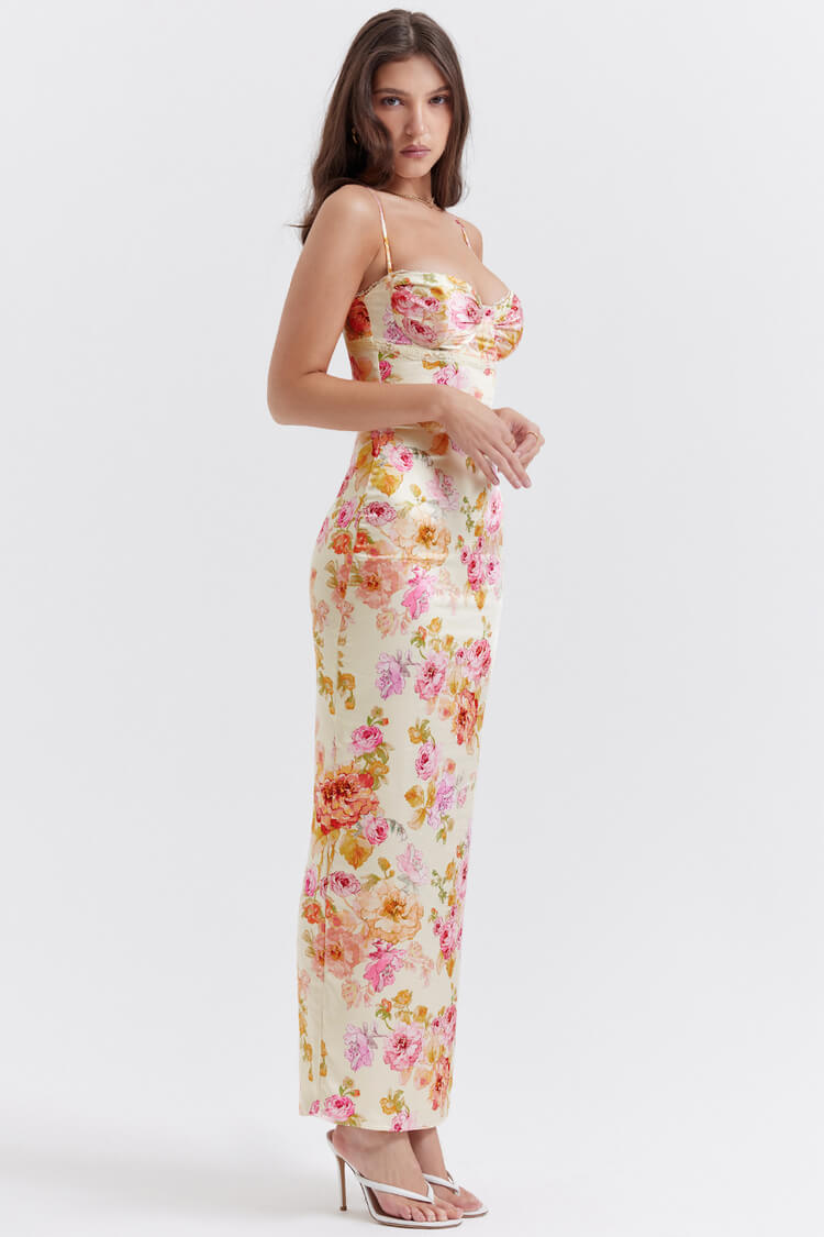 Josefina Ivory Floral Maxi Dress